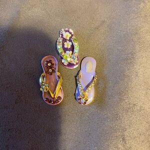 Colorful Flip Flop Charm Set